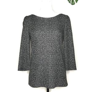 Ann Taylor LOFT 3/4 Sleeve Tweed Top